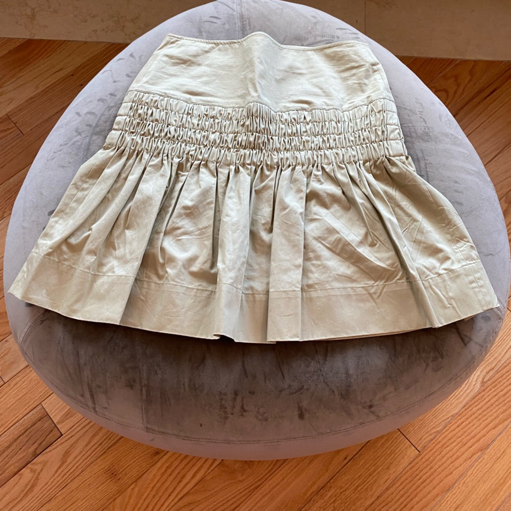 Isabel Marant Etoile tan mini skirt